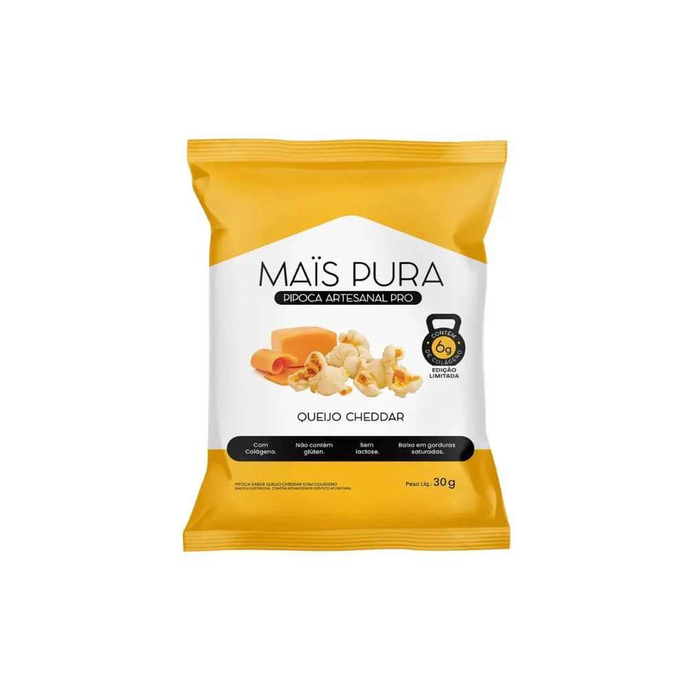 PIPOCA MAIS PURA QJ CHEDDAR PRO 30G