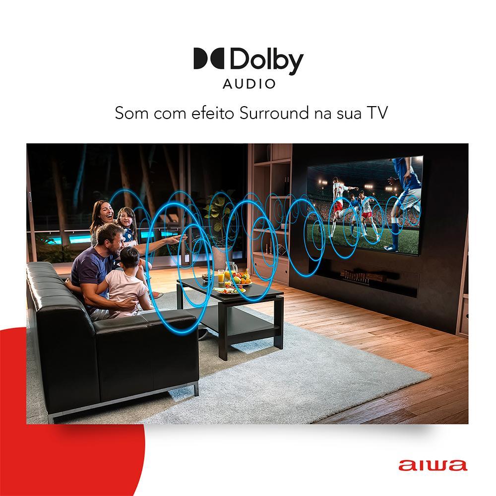 Smart TV AIWA 43” Android Full HD Borda Ultrafina HDR10 Dolby Áudio AWS-TV-43-BL-02-A · foto 2