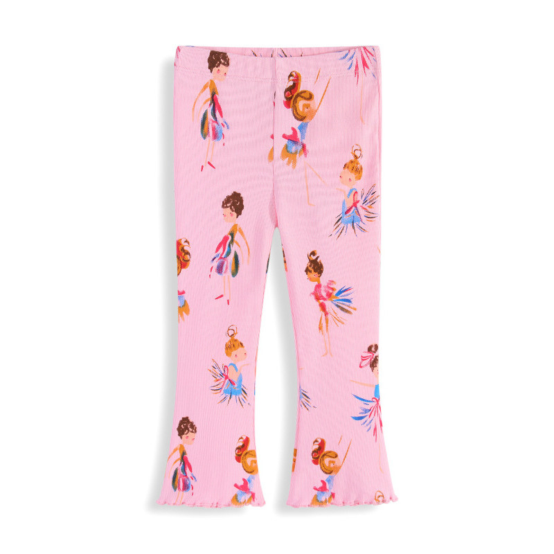 Comércio exterior roupas infantis dos desenhos animados impresso Micro-queimado calças meninas puro algodão All-Match Le