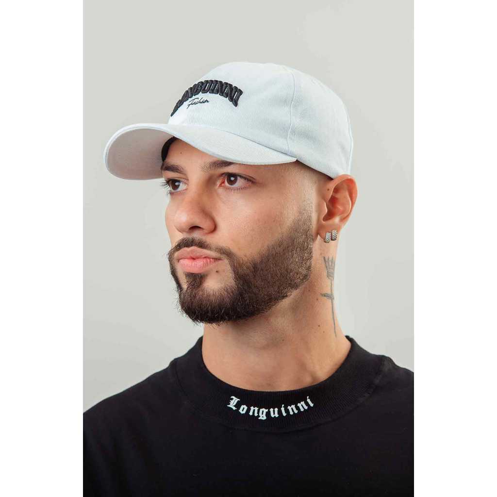 Boné Masculino Dad Hat Branco Fashion