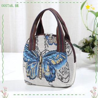 Bolsa de Mão OOSTAR com Alça Superior, Bolsas Tote Retro com Estampa Dacron, Bolsas de Grande Capacidade em Estilo Étnic