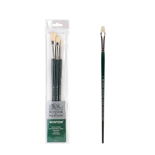 Winsor Newton Importado Winton Oil Brush Set Cerdas Cabeça Redonda Cabeça Plana Caneta em Forma de Leque Tinta Acrílica 