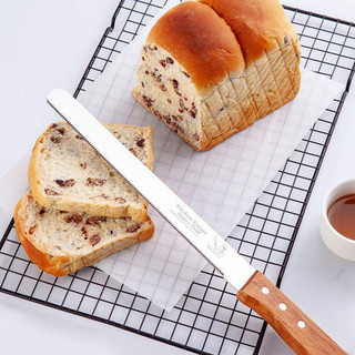 Faca de pão de aço inoxidável, faca serrilhada especial, sem escória, em camadas, torrada, bolo, serra, ferramentas de c