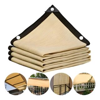 Tela de Sombreamento com Ilhós para Jardim e Verão – Proteção Solar para Estufa, Varanda, Plantas, Piscina e Camping