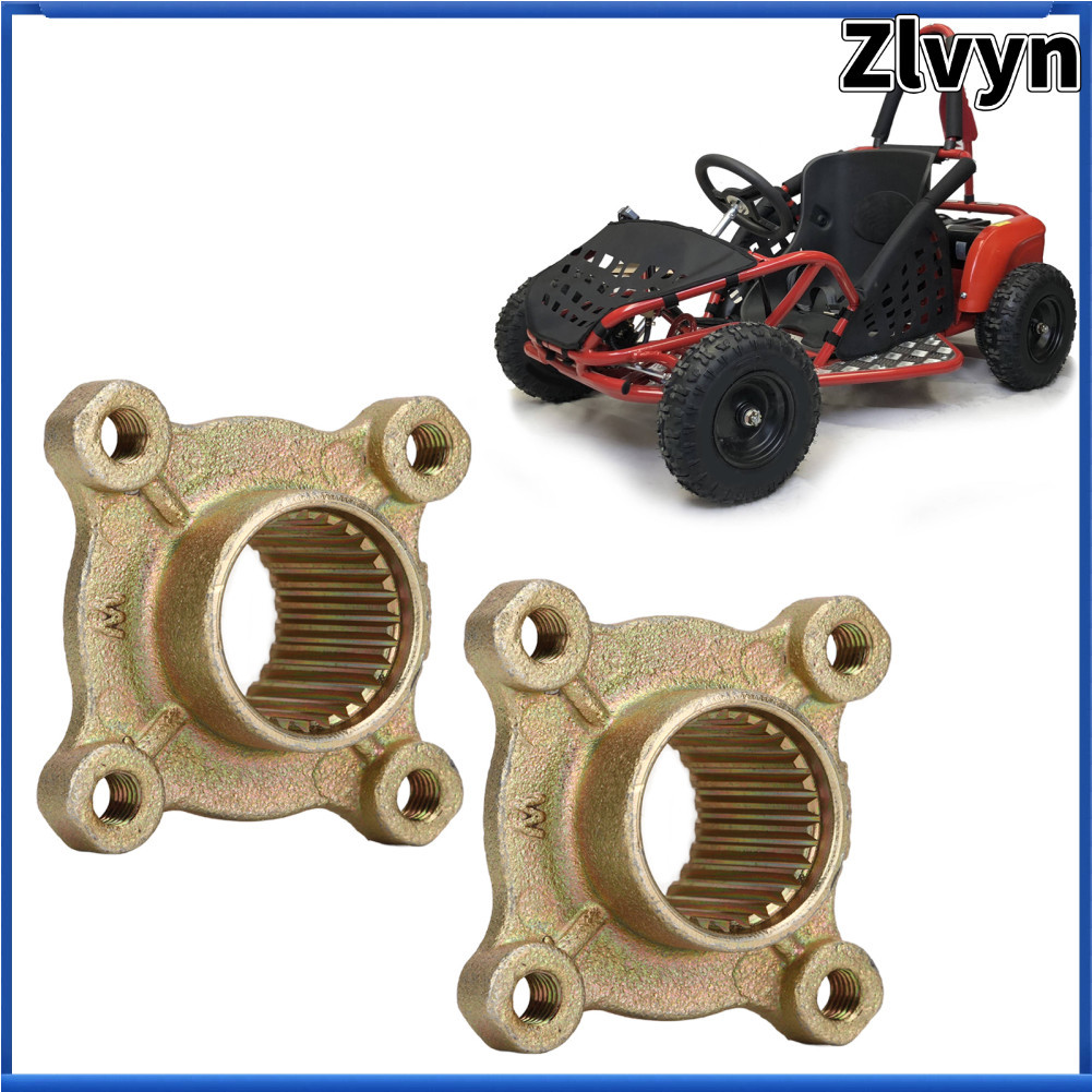Zlvyn-br Cubo do eixo traseiro 2pcs 28 dentes estriados 4 pinos para ATV Quad Bike Kart