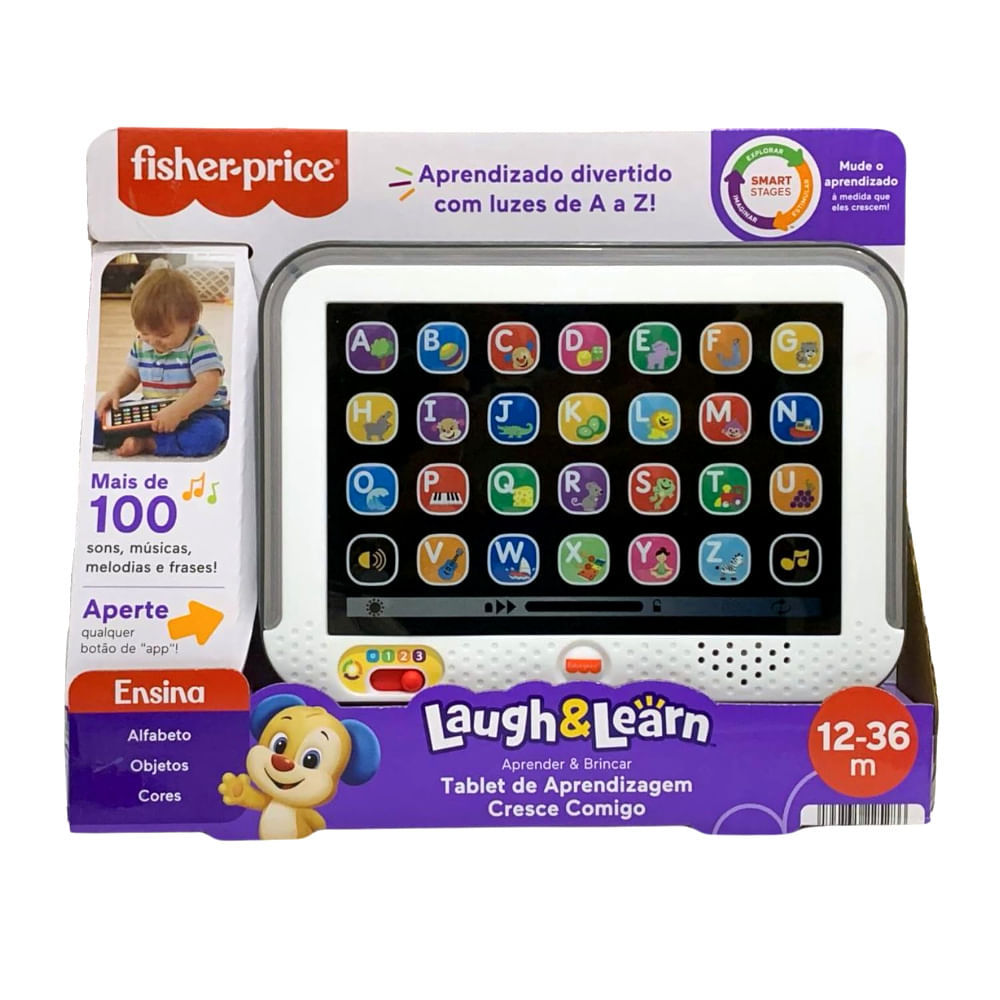 Tablet de Aprendizagem com Luz e Som - Cresce Comigo - Fisher-Price