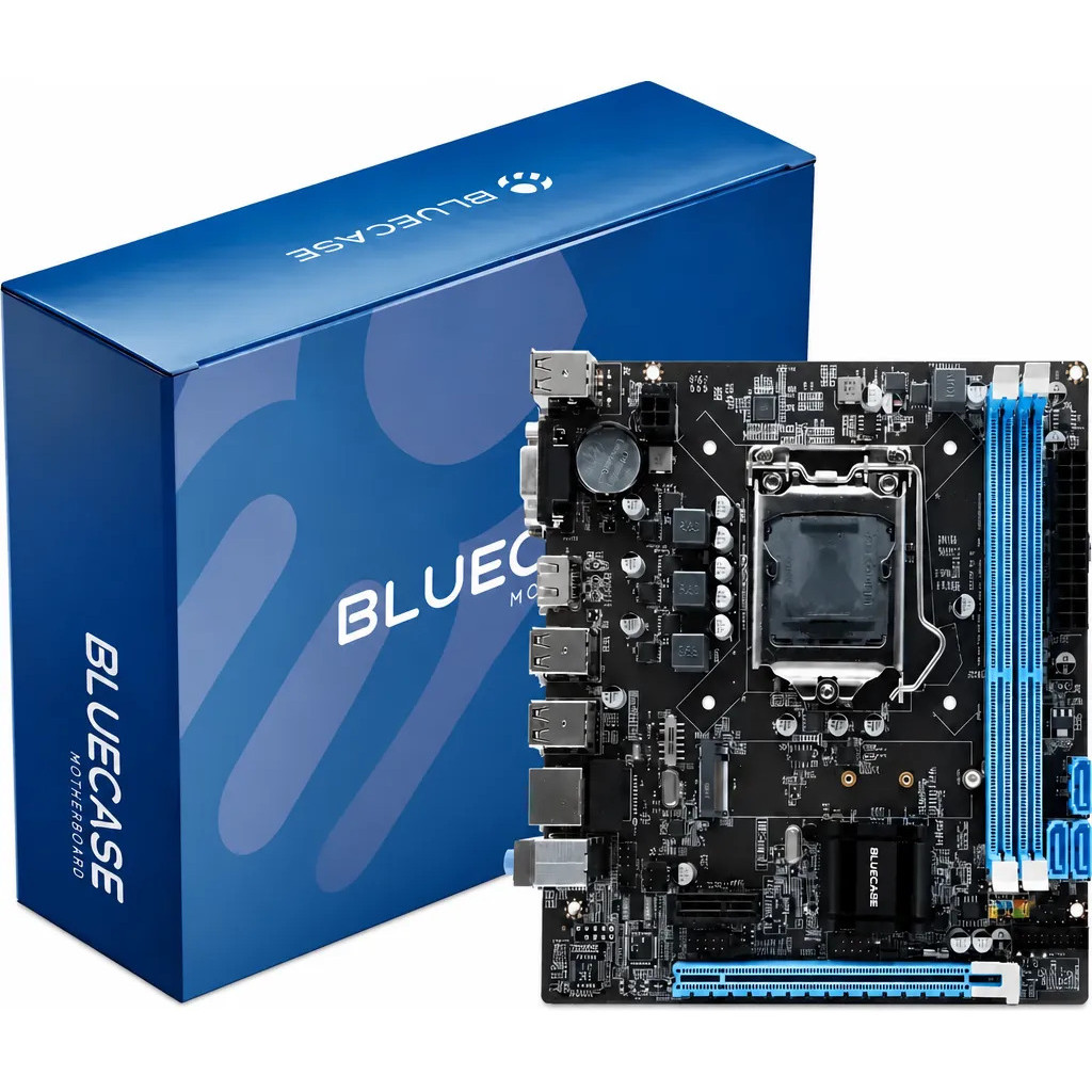 Placa Mãe B75 + Tpm2.0 C/suporte Widowns11 Rede1000 Bluecase