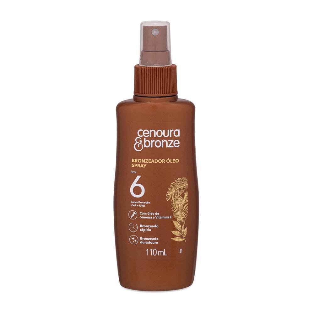 Óleo Bronzeador Spray Eno Cenoura & Bronze FPS 6 110ml
