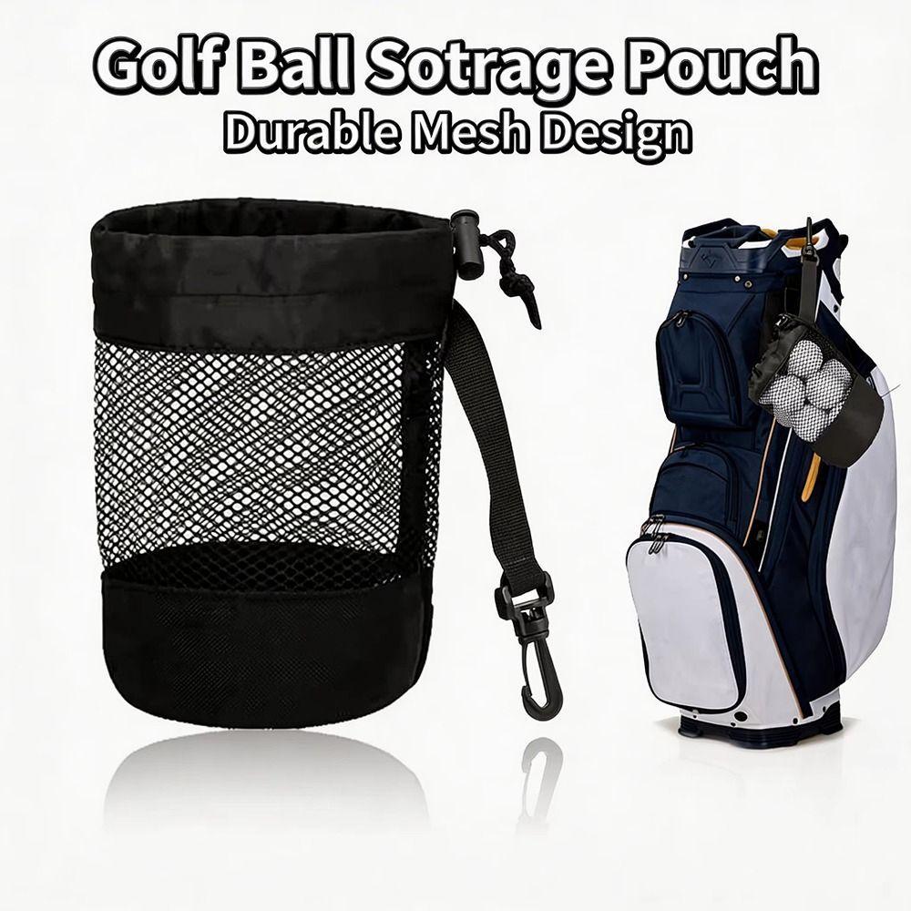 KERVOYN Saco De Armazenamento De Bola De Golfe , Fechamento Com Cordão Bolsa De Malha De Alta Qualidade , Rede Portátil