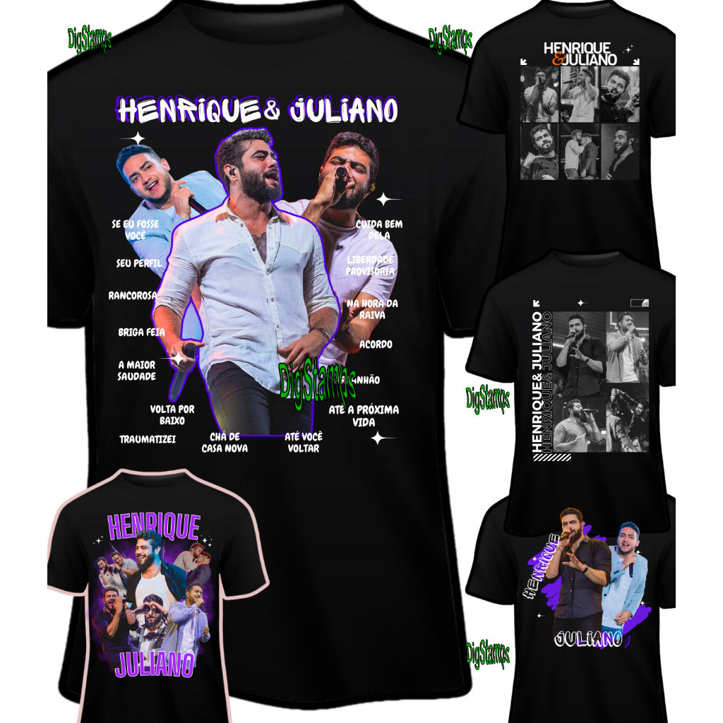 [Camiseta Premium em Algodão Puro]MIA Camiseta Henrique e Juliano Algodão
