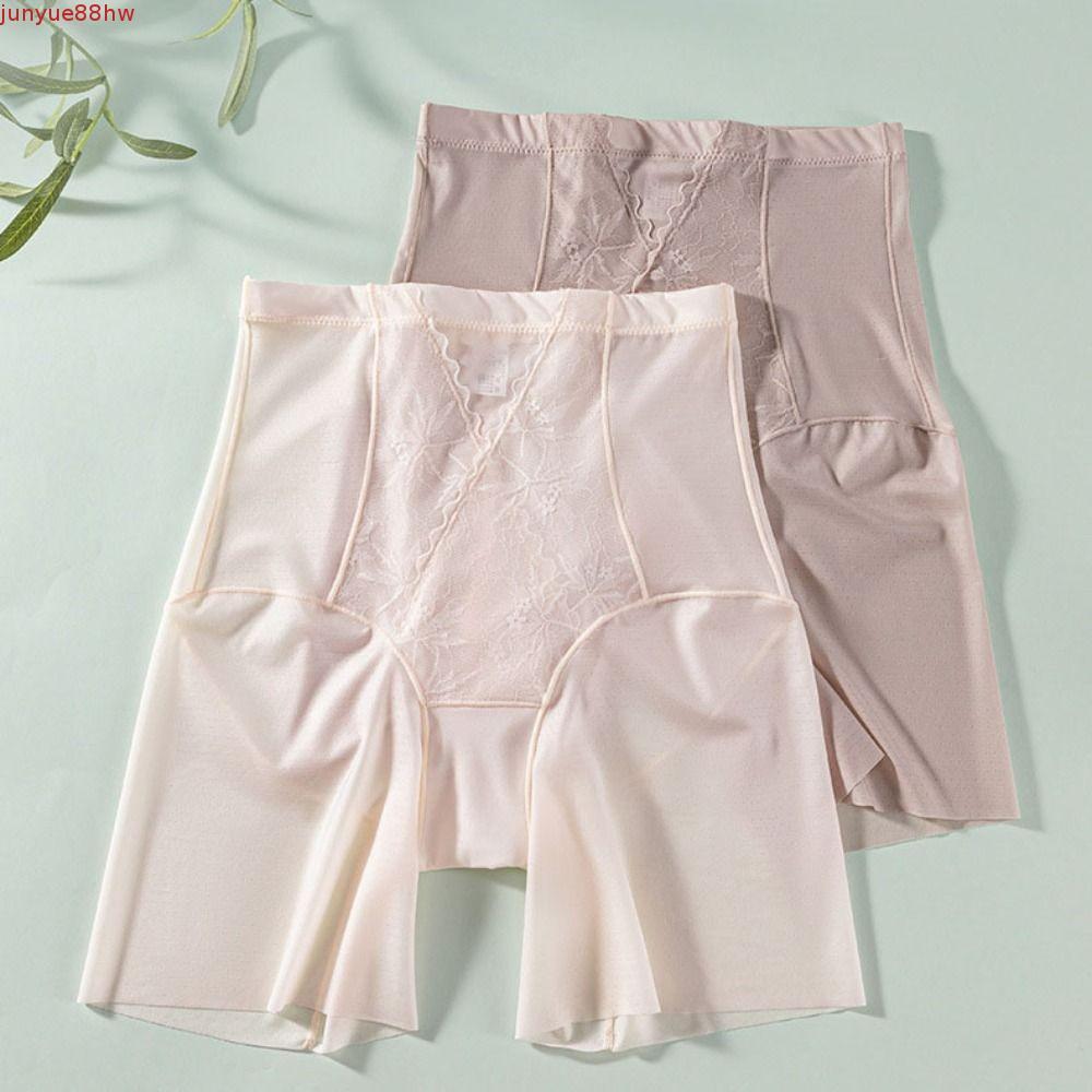 JUNYUE Calcinha De Seda Gelada , Modeladora Feminina Ultrafina Transparente Sem Costura De Shorts , Cuecas Levantadoras 