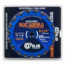 Lâmina Disco Dente Corrente Roçadeira Motoserra Furo 25mm