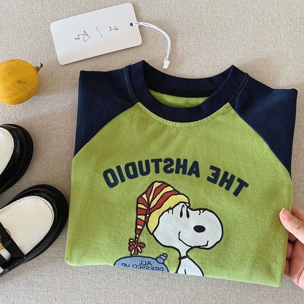 Crianças dos desenhos animados camiseta masculina de manga comprida 2026 primavera outono novo estilo crianças mangas Ra