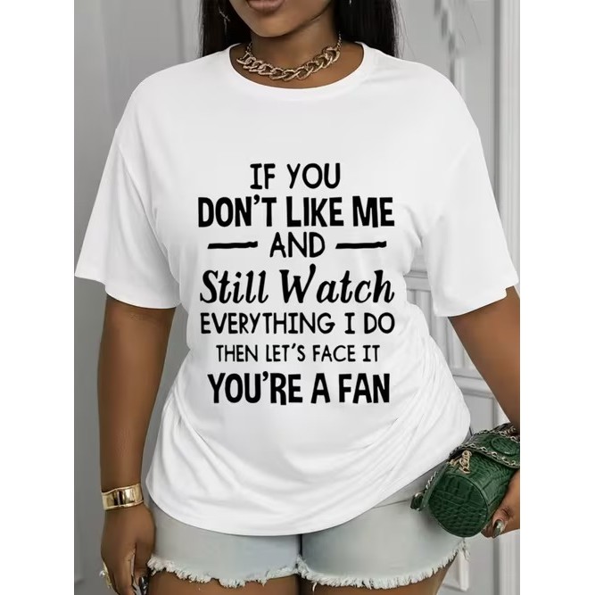 Camiseta Feminina Manga Curta Estampada Divertida Confortável Estilosa Moderna para Moda Casual Tendência Verão
