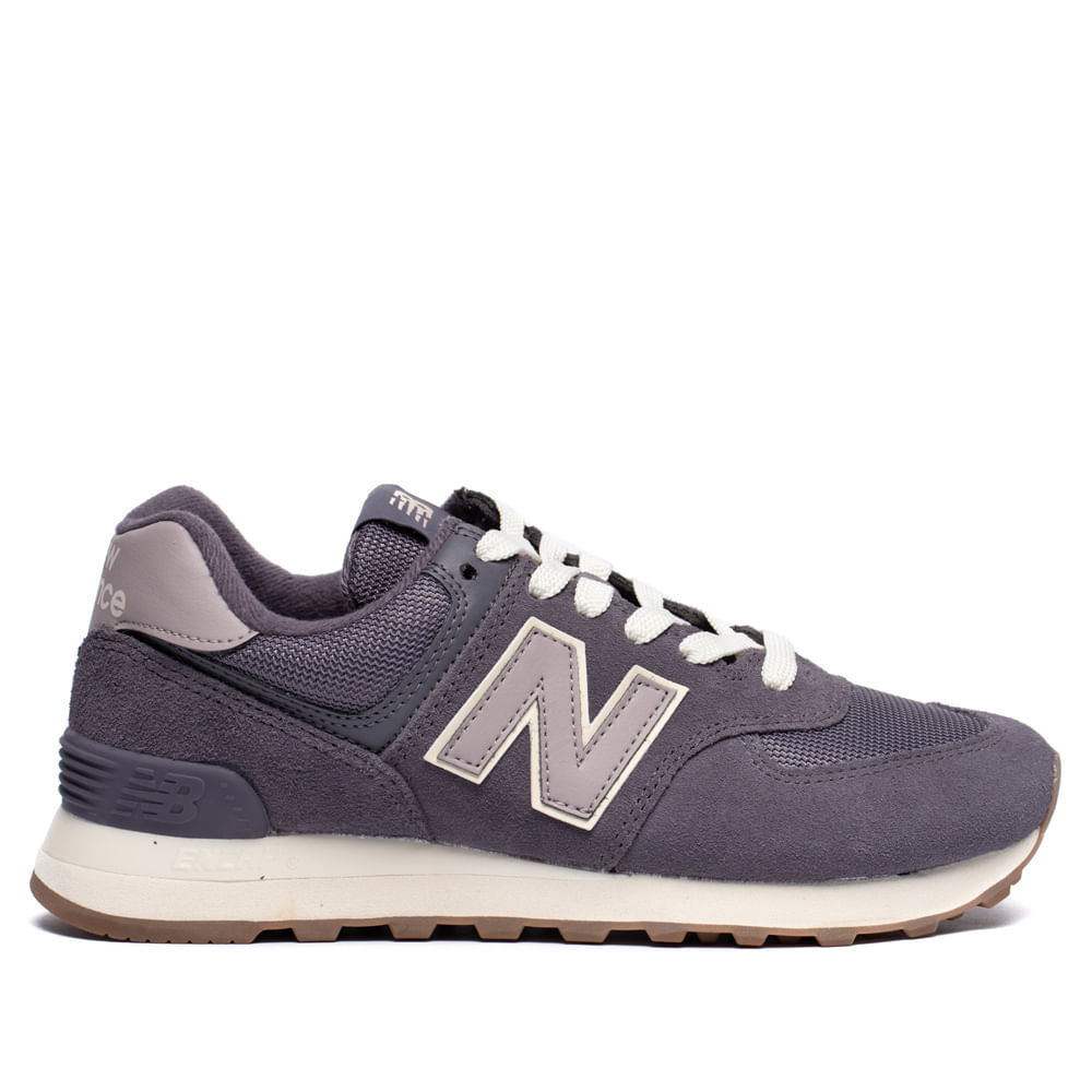 Tênis Feminino New Balance 574 ENCAP Couro Cinza