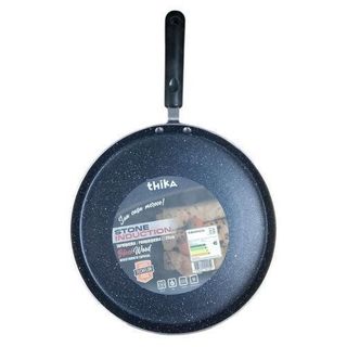 Frigideira Tapioqueira Panquequeira Alumínio 26cm Preta Indução THIKA