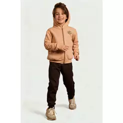 Conjunto Infantil Menino Com Capuz Skate Elian Marrom