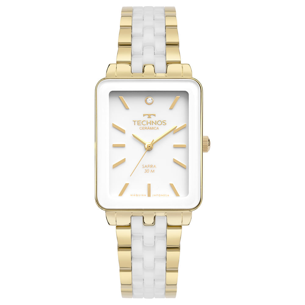 Relógio Technos Feminino Cerâmica Dourado - 2035MZP/1B