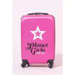 Mala de Viagem Alça Regulável Planet Girls Rosa Médio