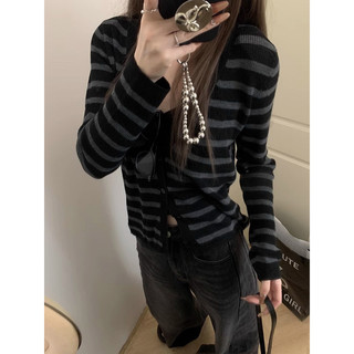 Estilo coreano macio ceroso com decote em V camisola de manga comprida Cardigan de malha feminino All-Match botão Design