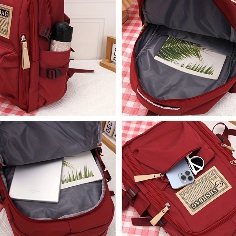 Mochila Unissex Grande Capacidade para Faculdade com Compartimentos Reforçada Impermeável para Notebook Trabalho — imagem 2 de 2