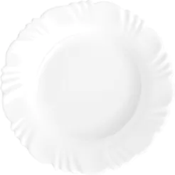 Prato de Vidro Fundo 23cm Pétala Opaline Duralex