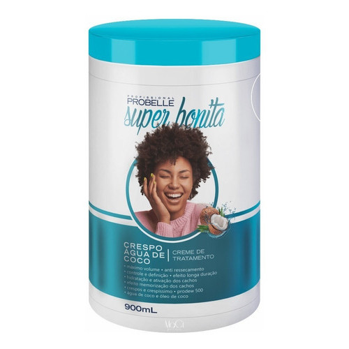 Creme De Tratamento Crespo Água De Coco 900ml Probelle Hair