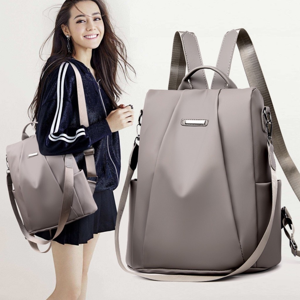 CHENXIAOHONG Mochila Feminina Oxford – Dupla Alça, Grande Capacidade e Anti-Roubo, Cor Sólida em Oferta na Shopee