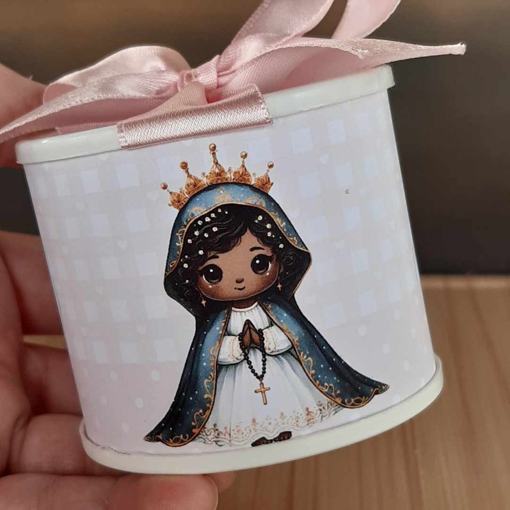 Tubolata Personalizada Lembrancinha Aniversário Infantil | Tema Menina | Tema | NOSSA SENHORA APARECIDA