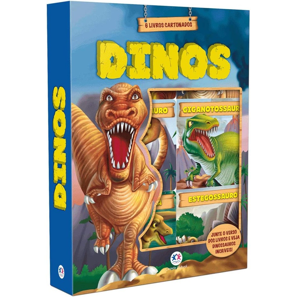 Box com 6 Minilivros | Dinos | Capa Dura · foto 2