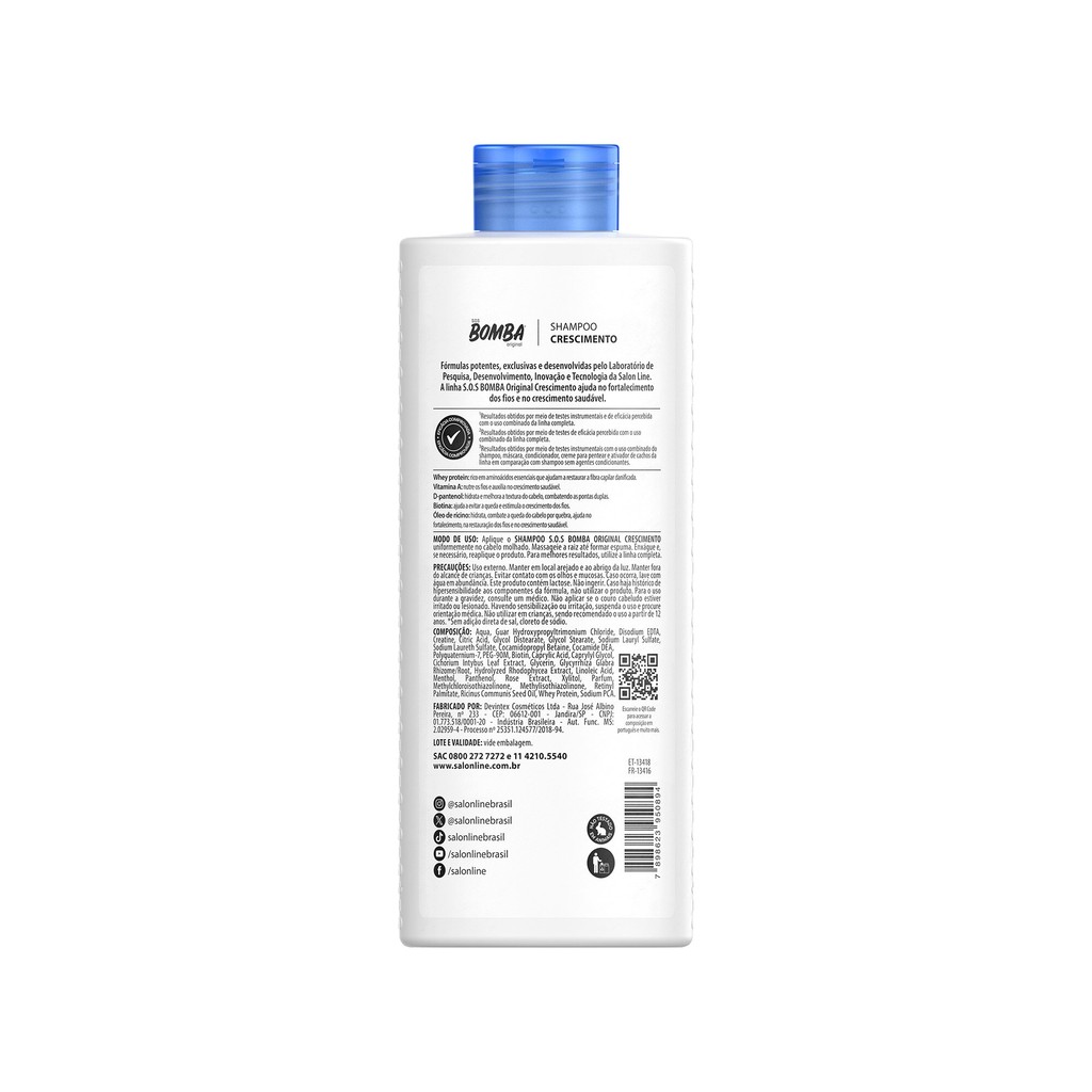 Detalhes do Kit SOS Bomba 500ml + Tônico crescimento acelerado Salon Line