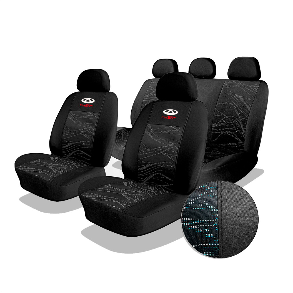 Capa de Banco Chery Premium Tecido Automotivo Grosso Celer Cielo Face Qq Tiggo Tiggo 2