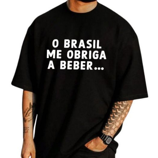 Camiseta Oversized Streetwear Carnaval Folia Malha Premium