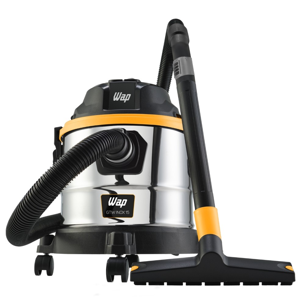 Aspirador de Pó e Água Barril WAP GTW INOX 15, Compacto, 14,8 Litros, 1700W, 220V