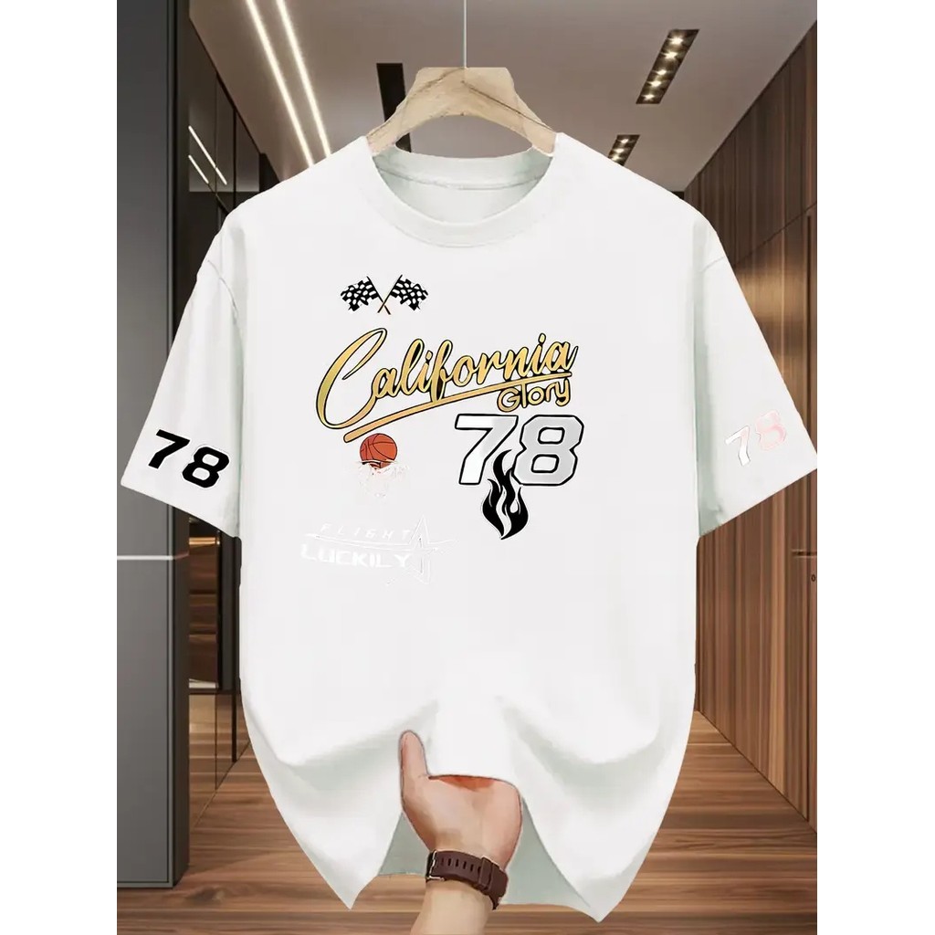 Tshirt Feminina California Glory Estilosa Estampada Lançamento Camiseta 100% Algodão Camisetão Camisa Oversized Plus
