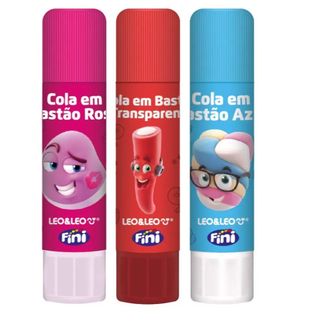 Cola Bastão Colorida 10 Gramas Fini - 1 Und Leo&Leo em Oferta na Shopee
