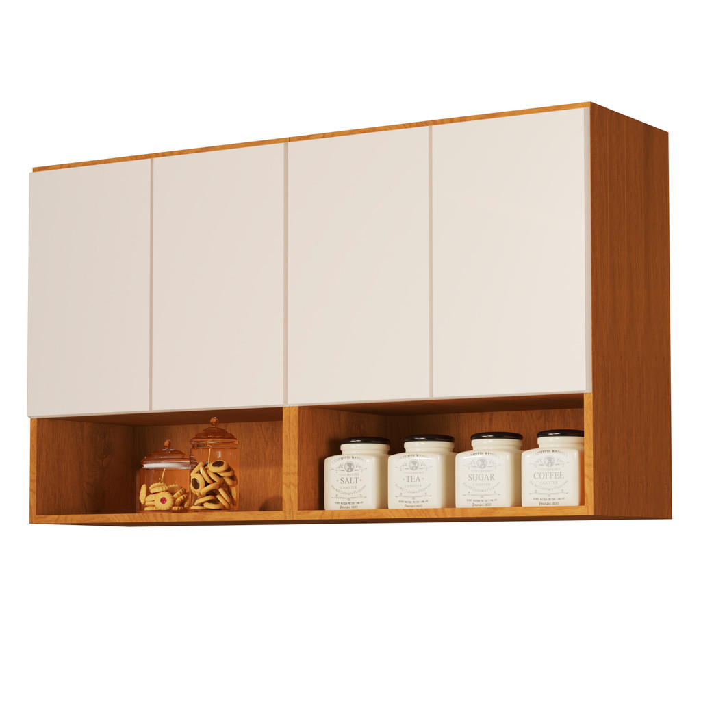 Armario para Cozinha Sala Bela 4 portas Armario Aereo Lavanderia