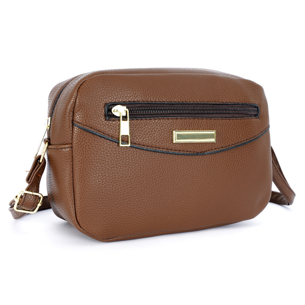 Bolsa Transversal Feminina Casual com Bolso Frontal e Alça Ajustável em Oferta na Shopee