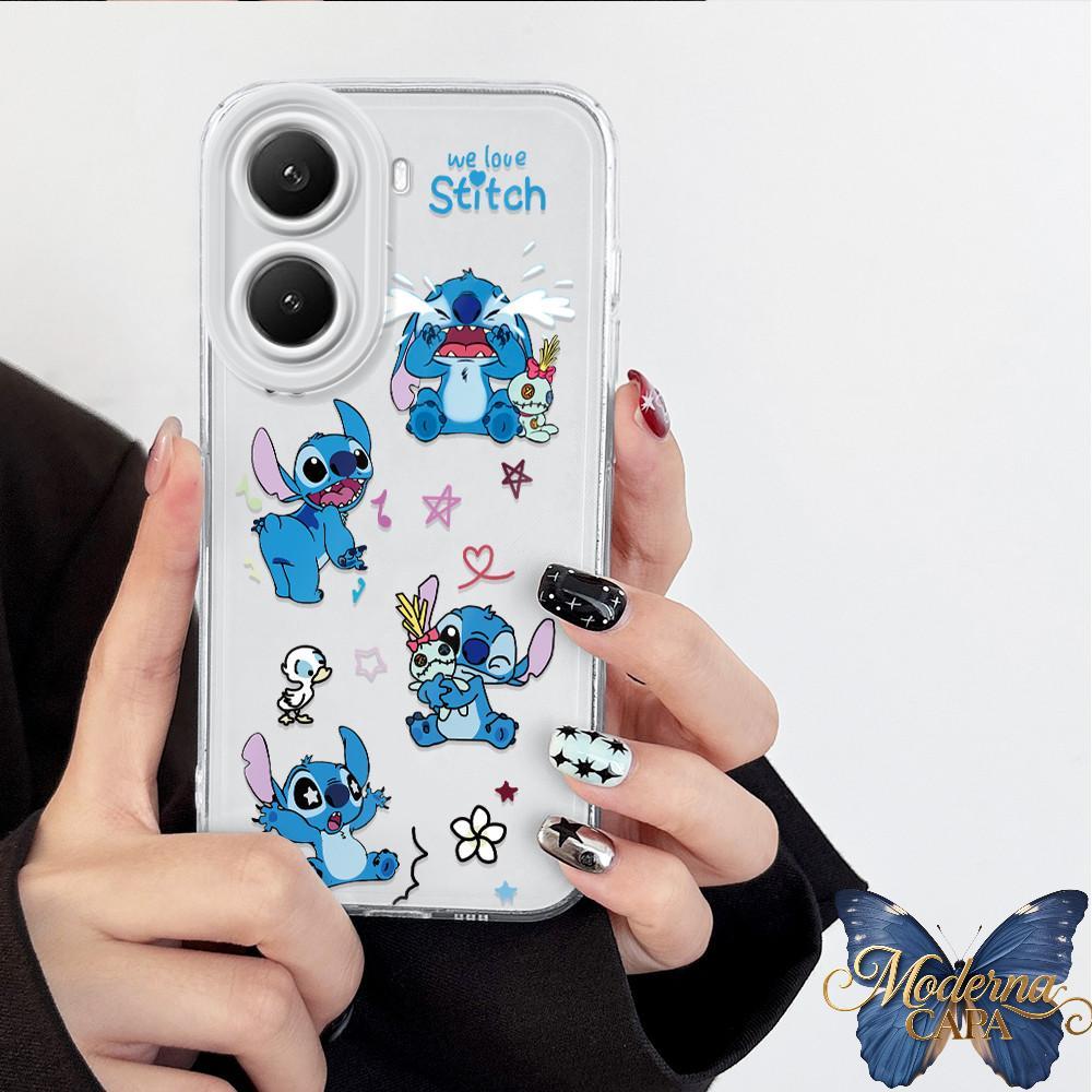 Capa Para Xiaomi Poco X7 Pro 5G Capinha De Macio Celular Silicone Transparente Soft Case Stitch 0039 TSY em Oferta na Shopee