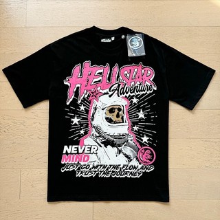 2025 Camiseta Unisex Hellstar, Diseño Cristo Pixelado & Frase Techwear, Estilo Urbano
