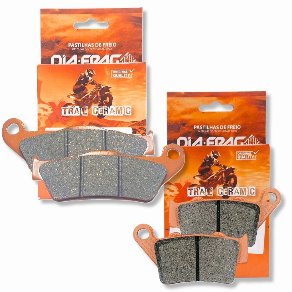 Kit Pastilhas de Freio P/ Royal Enfield Himalayan / Meteor 350 / Classic 350 Diafrag Cerâmica em Oferta na Shopee