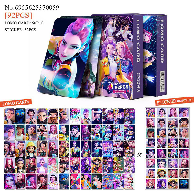Photocard Huntrix cartão postal Lomo Kpop Demon Hunters