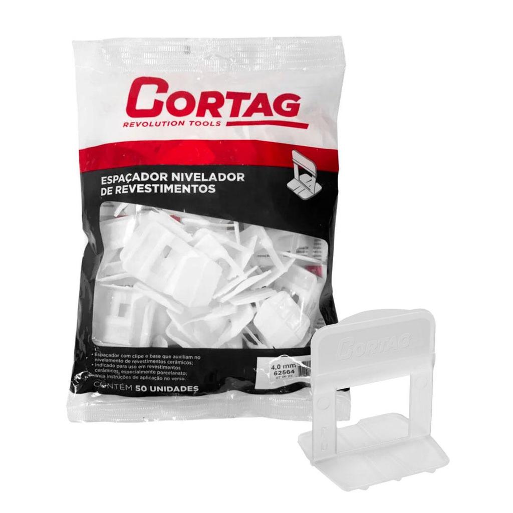 Espaçador Nivelador Tradicional 4mm Com 50 Unidades (62564) - Cortag em Oferta na Shopee