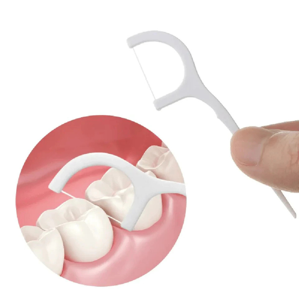 Fio Dental com Haste em Arco Ultra Fino - 50 un em 1 caixinha