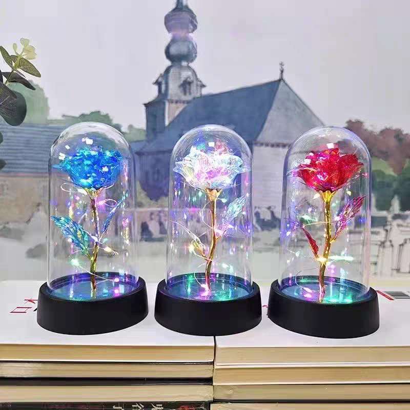 Rosa Mágica com Luzes LED – Um Presente Romântico em Oferta na Shopee