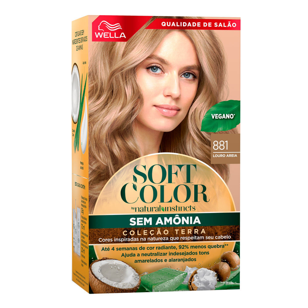 Tintura Soft Color Sem Amônia Coleção Terra Louro Areia 881