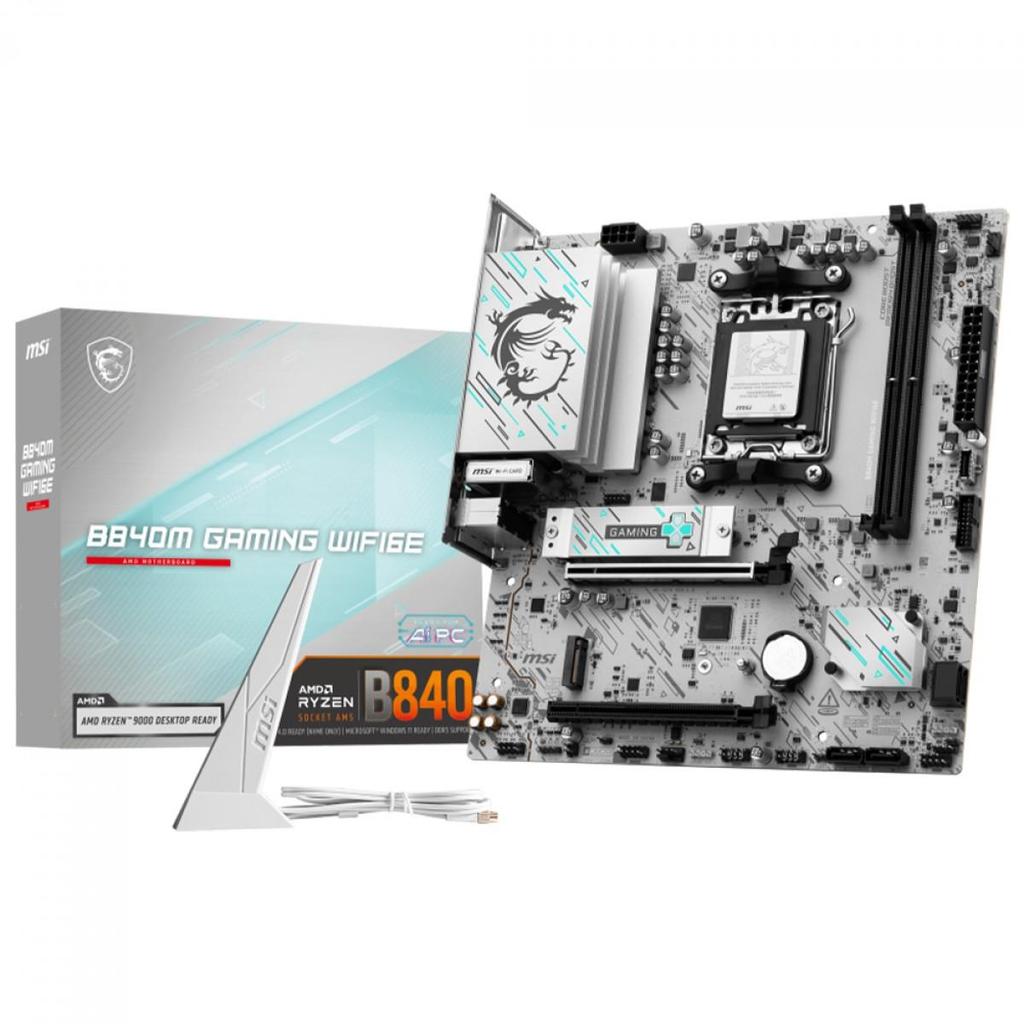 Placa Mãe MSI B840M Gaming WiFi6E, Chipset B840, AMD AM5, mATX, DDR5, B840M GAMING WIFI6E em Oferta na Shopee