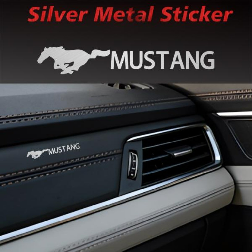Kit 10 Peças Alumínio Adesivo de Metal Carro Emblema Automotivo Acessórios Automotivos For Ford Mustang GT V8 Shelby