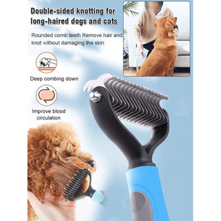 【Para Todos os Pets】Escova Pet Grooming para Cães/Gatos/Desembaraçar Nó/Ferramenta de Higiene