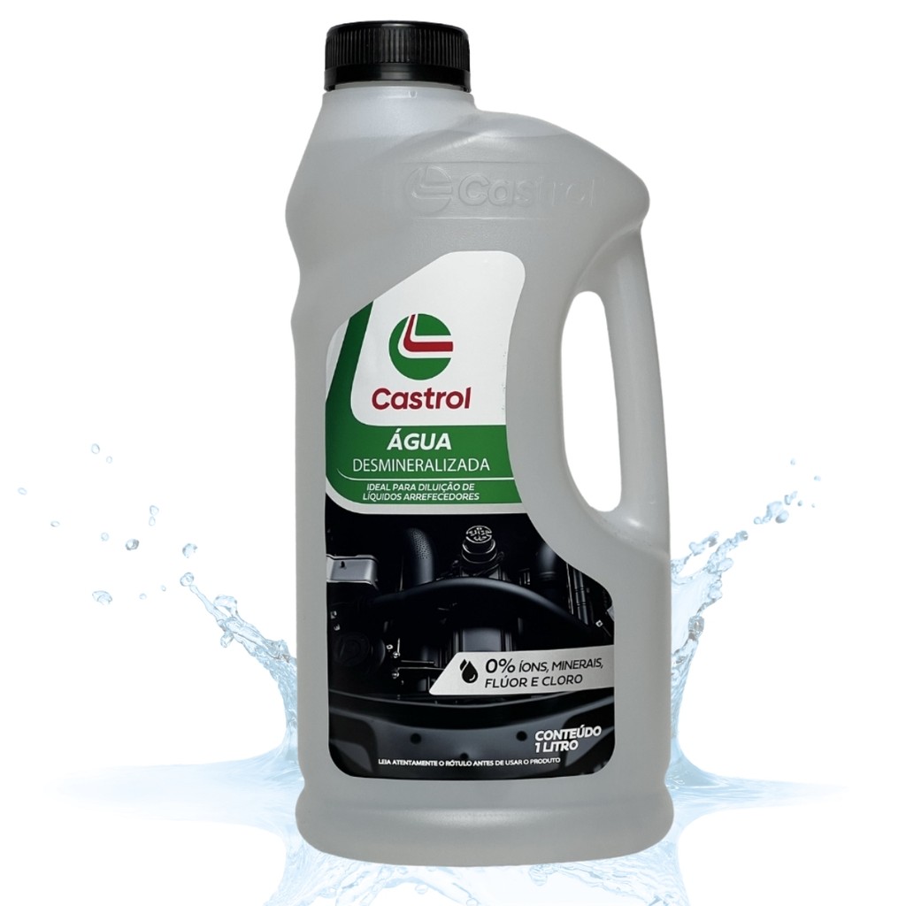 ÁGUA DESMINERALIZADA DEIONIZADA CASTROL ARREFECIMENTO - 1L